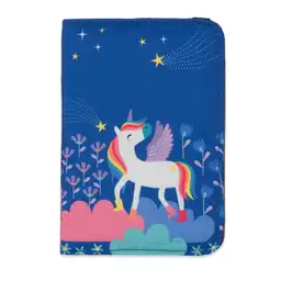 Pequeña Galería Portapasaporte Unicornio Lila