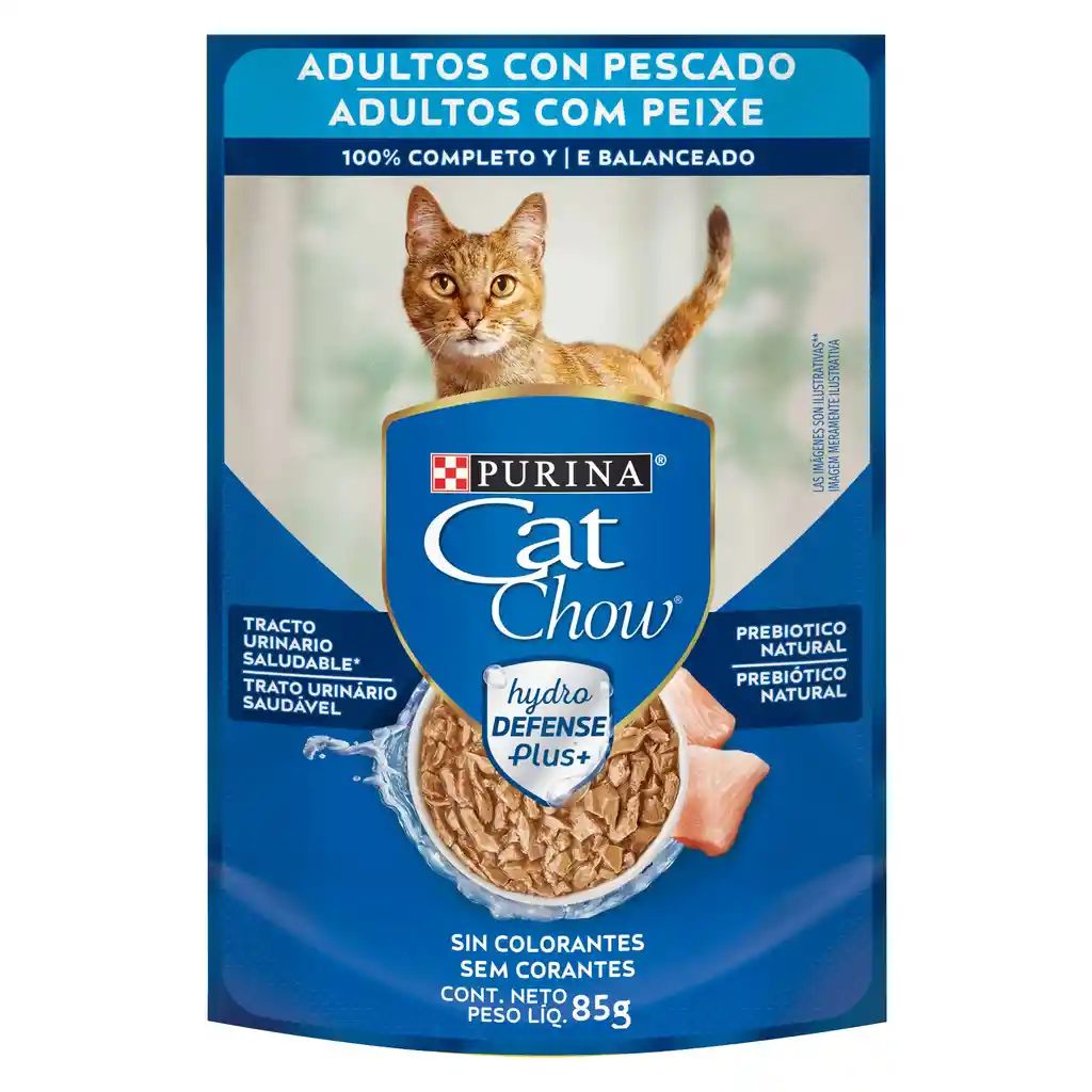 Comida húmeda para Gatos Cat Chow adulto Pescado x 85 gr MX