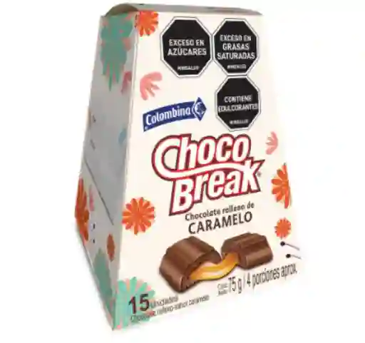 Chocobreak Chocolate Relleno de Caramelo