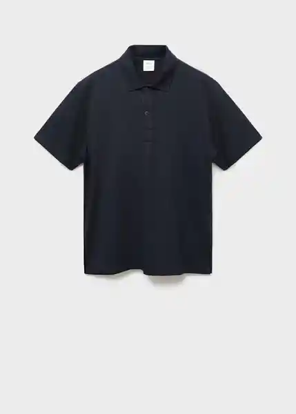 Camiseta Polo Londonp Navy Talla L Hombre Mango