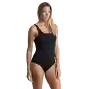 Nabaiji Vestido de Baño Natación Heva Mujer Negro Talla M