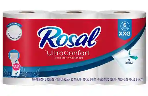 Papel Higienico Xxg Rosal 6 Unidad
