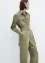 Enterizo Mono Ivete Khaki Talla S Mujer Mango