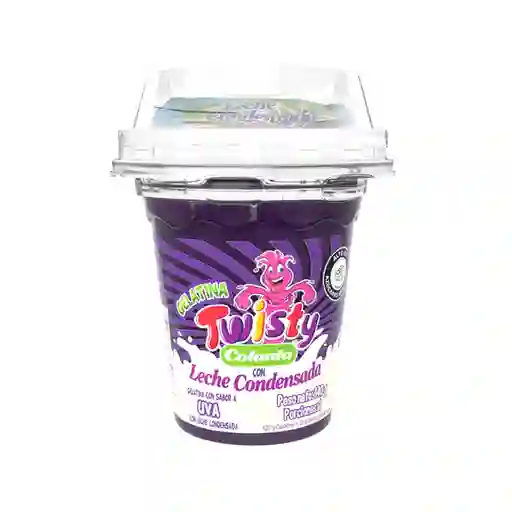 Gelatina Twisty Uva Con Leche Condensada x 140 g