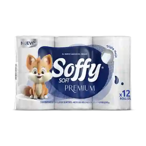 Soffy Papel Higiénico Premium 3 Hojas