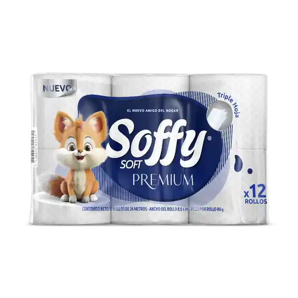 Soffy Papel Higiénico Premium 3 Hojas