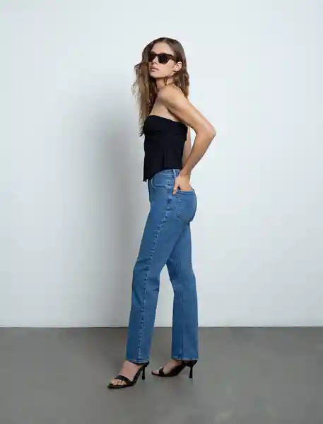 Jean Mujer Azul Índigo Medio Talla 6 493F012 Naf Naf