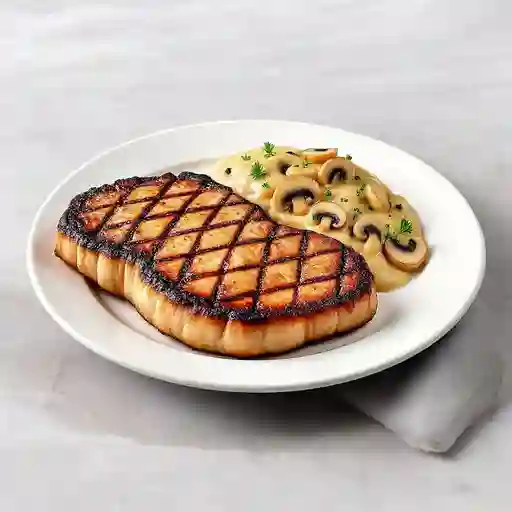 Punta de Anca en Champiñones Frescos