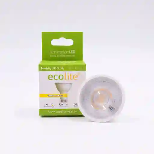 Bombillo Led 5w Cálido Base Gu10 Ecolite Lbgu105w C