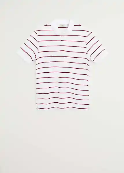 Mango Camiseta Polo Reara6 Blanco Talla L