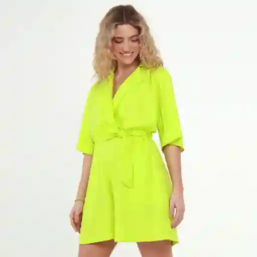 Enterizo Corto Cuello Sport Verde Talla S 530071