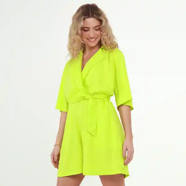 Enterizo Corto Cuello Sport Verde Talla S 530071