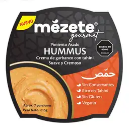 Mezete Crema Garbanzo Pimiento Asado Hummus