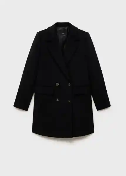 Abrigo Dali Negro Talla XL Mujer Mango