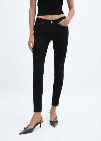 Jean Pushup Tejano Negro Talla 46 Mujer Mango