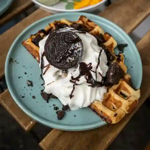 Waffle de Oreo