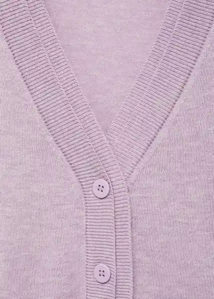 Chaqueta Cárdigan Lucca Malva Talla XS Mujer Mango