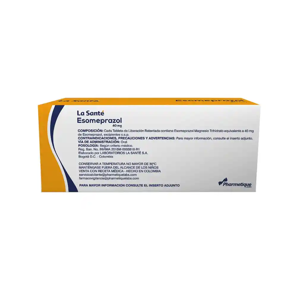 La Santé Esomeprazol (40 mg) 30 Tabletas