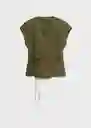 Top Ferraro Khaki Talla M Mujer Mango