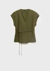 Top Ferraro Khaki Talla M Mujer Mango