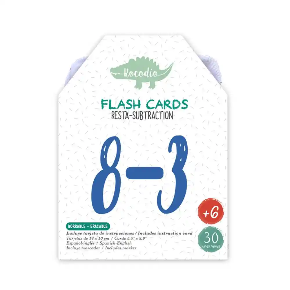 Kocodio Tarjetas Didácticas Flash Cards Resta