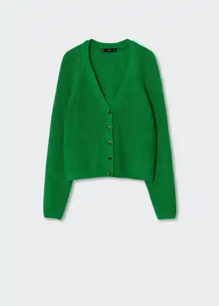 Cardigan Washin Verde Talla M Mujer Mango