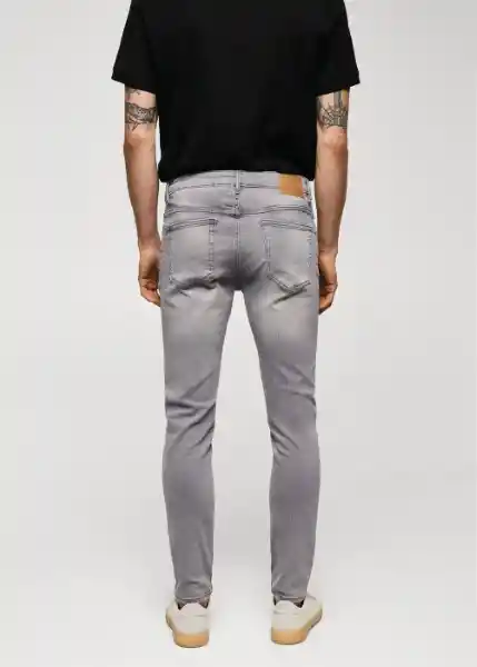 Jean Jude Tejano Gris Talla 44 Hombre Mango