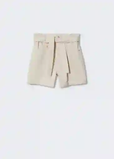 Shorts Ares Crudo Talla S Mujer Mango