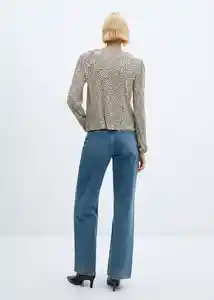 Blusa Pomelo Crudo Talla S Mujer Mango