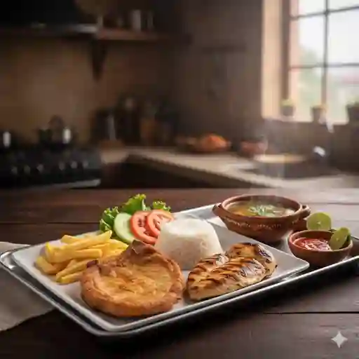 Almuerzo con pechuga