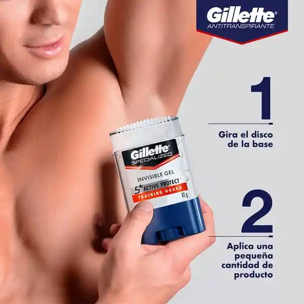 Desodorante Antitranspirante Hombre Gillette Specialized Gel Training Guard 82 g