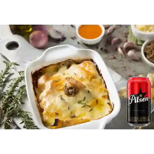 Combo Lasagna Mixta + Pilsen 330 ml