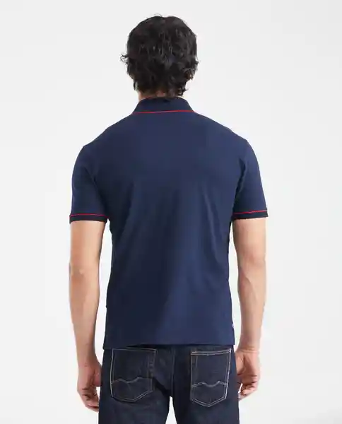 Camiseta Polo Contrast Azul Dark Ultra Oscuro XL Chevignon