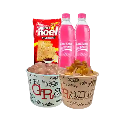 Promo coctel de camaron y peruano mixto