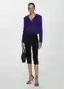 Chaqueta Yols Morado Talla S Mujer Mango