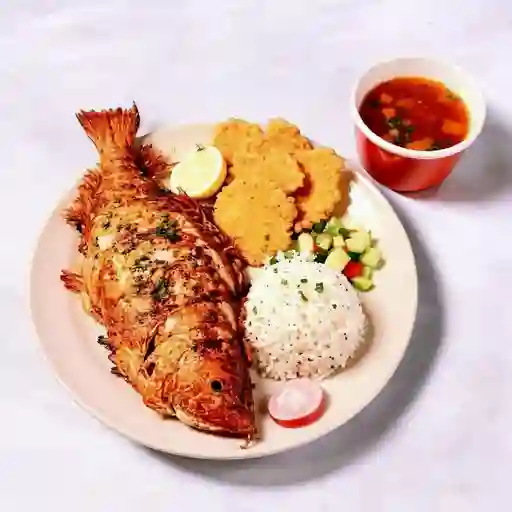 Bandeja con Pargo Rojo