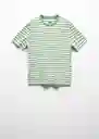 Camiseta Rayave-H Verde Talla XXL Hombre Mango