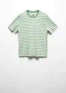 Camiseta Rayave-H Verde Talla XXL Hombre Mango