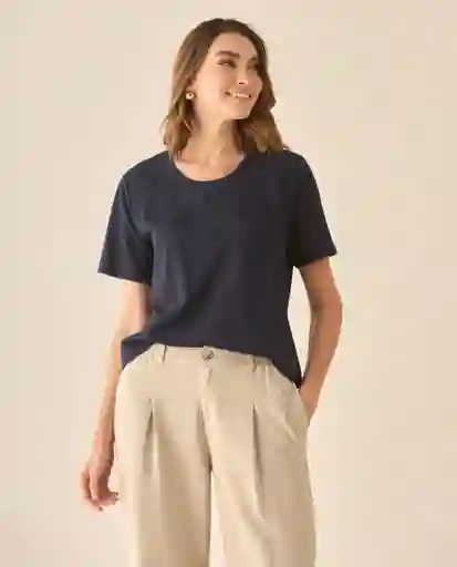 Camiseta Azul Marea Alta Medio Talla M 602G200 Esprit