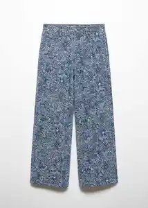 Pantalón Jardín Azul Talla 21 Teen Niñas Mango