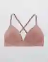 American Eagle Bralette Real me ll Wireless Cereza Talla 36 C