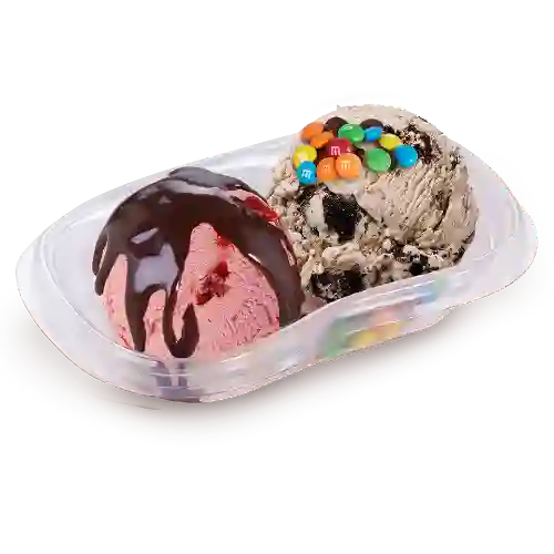 Vaso 2 Bolas 180g Exclusivo+topping+sals