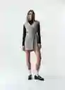 Vestido Mujer Gris Elefante Medio Talla M 573G035 Naf Naf