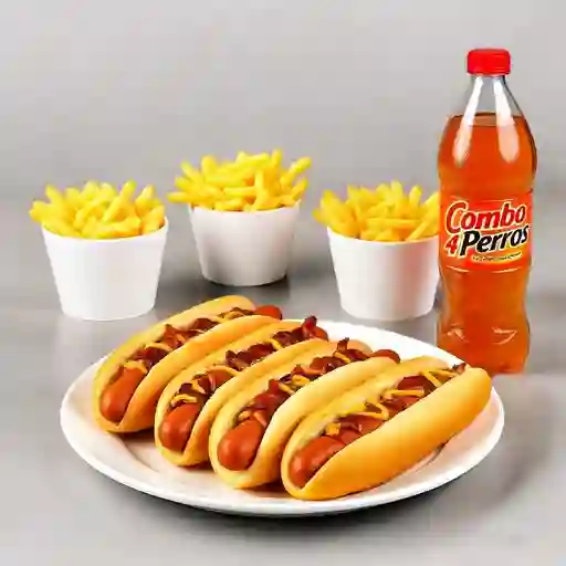 Combo 4 Perros