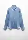 Camisa Potter Azul Talla XS Mujer Mango