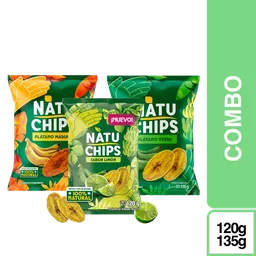 Combo Natuchips Limón + Natuchips Verde + Natuchips Maduro