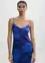 Vestido Lucia Azul Talla XS Mujer Mango