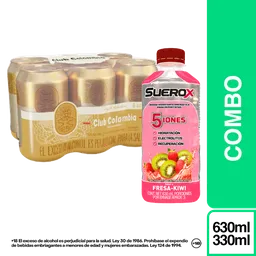Combo Club Colombia Dorada + Suerox Mora Azul