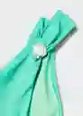 Braga Shell Turquesa Talla L Mujer Mango