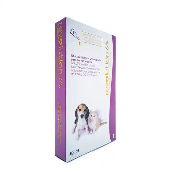 Revolution Desparasitante Para Perro y Gato 2.5-5 Kg 0.25 mL